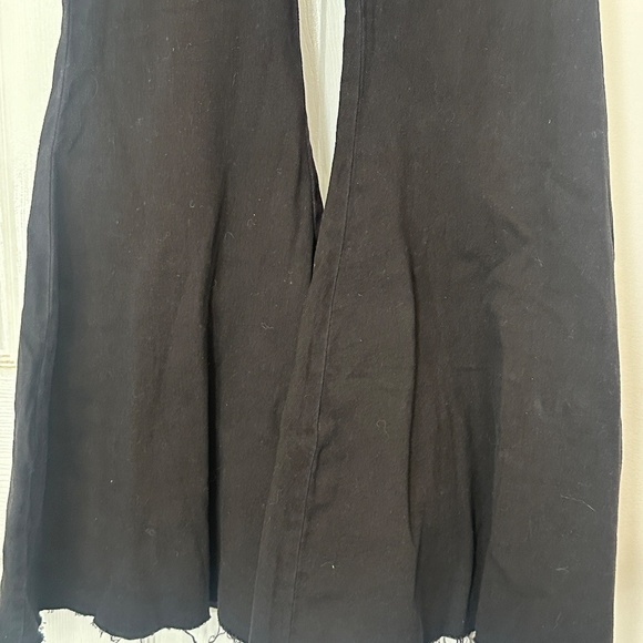 Free People We The Free Crvy Curvy Size 28 Super Flare Black Jeans Boho - Picture 3 of 8